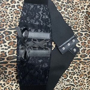 Torrid Black Lace Corset Belt
